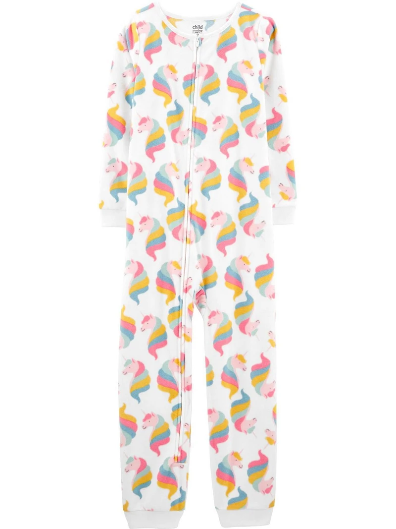 Child of Mine made by Carter's Toddler Girls' 1-piece Fleece Pajamas