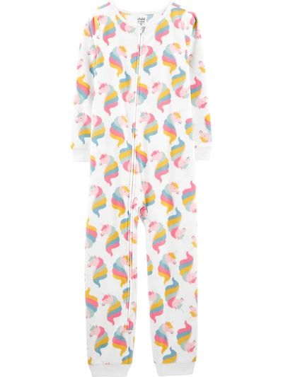 Child of Mine made by Carter's Toddler Girls' 1-piece Fleece Pajamas