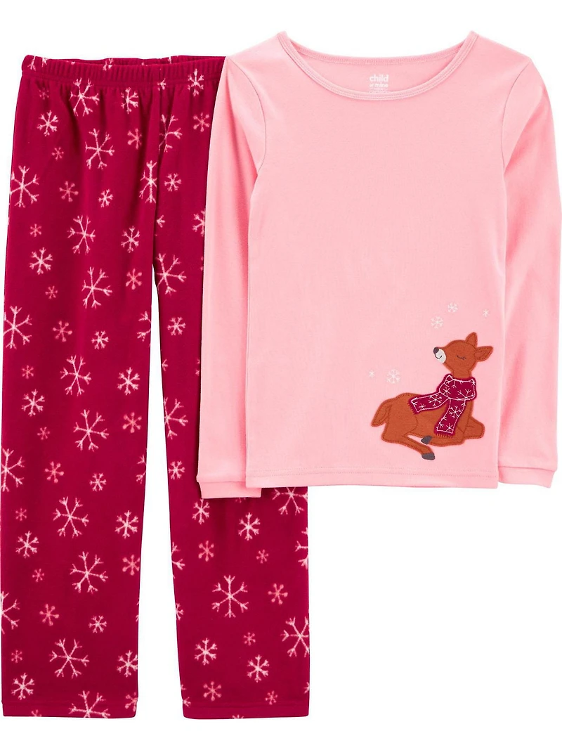 Child of Mine made by Carter's Toddler Cotton  2-piece microfleecePajama