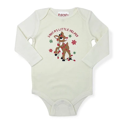 Rudolph, the Red Nosed Reindeer Baby Boy's Long Sleeve Bodysuit