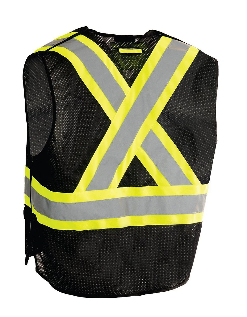 FORCEFIELD Hi Vis 5 Point Tear-Away Traffic Vest, Sizes S/M, L/X, 2X/3X