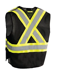 FORCEFIELD Hi Vis 5 Point Tear-Away Traffic Vest, Sizes S/M, L/X, 2X/3X
