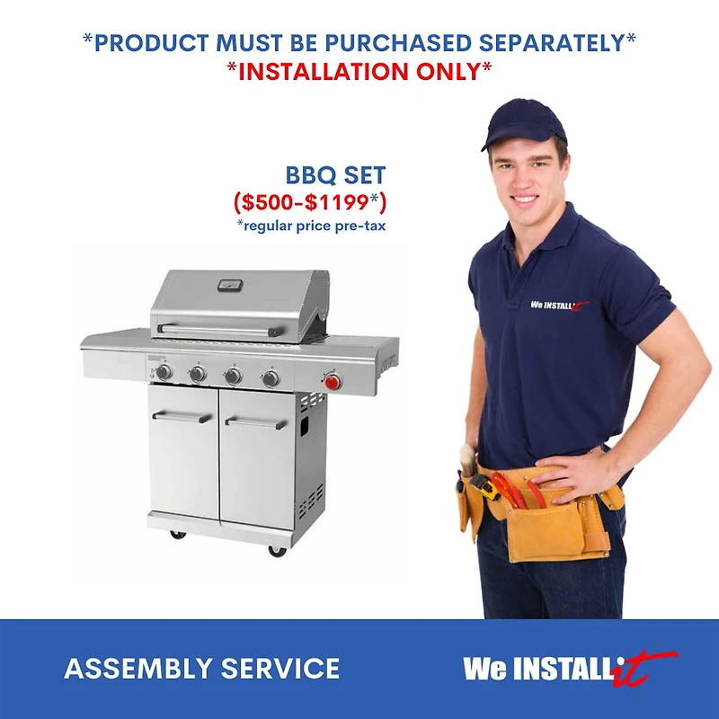 Service d'installation à domicile pour barbecue à prix régulier de 500 $ à 1199 $ Assemblage à domicile par We Install It Services