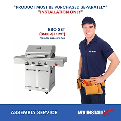 Service d'installation à domicile pour barbecue à prix régulier de 500 $ à 1199 $ Assemblage à domicile par We Install It Services