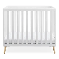 Lit bébé Delta Children Tucker Mini, Bianca Blanc/Naturel