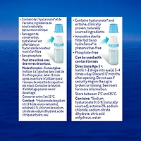 hydraSense Formule complète pour yeux secs – Gouttes oculaires sans agent de conservation offrant un soulagement de la sécheresse oculaire, de source naturelle, peuvent être utilisées avec des verres de contact 10 ml