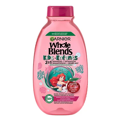 GARNIER Whole Blends Kids Shampooing pour enfants 2-en-1 Revitalisant, 250 mL