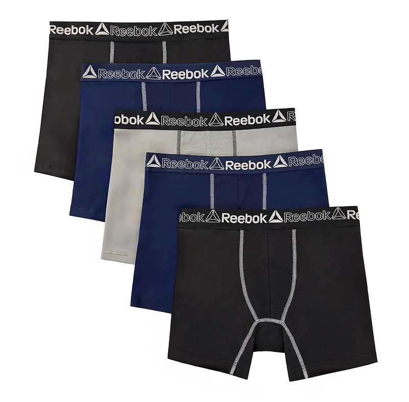 Reebok Men's Stretch Boxer Briefs, 5 Pack