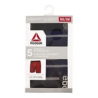 Reebok Men's Stretch Boxer Briefs, 5 Pack