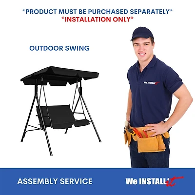 Service d'installation à domicile pour PORCH SWING par We Install It Services