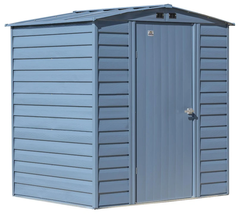 Arrow Select Steel Storage Shed, 6x5, Blue Grey
