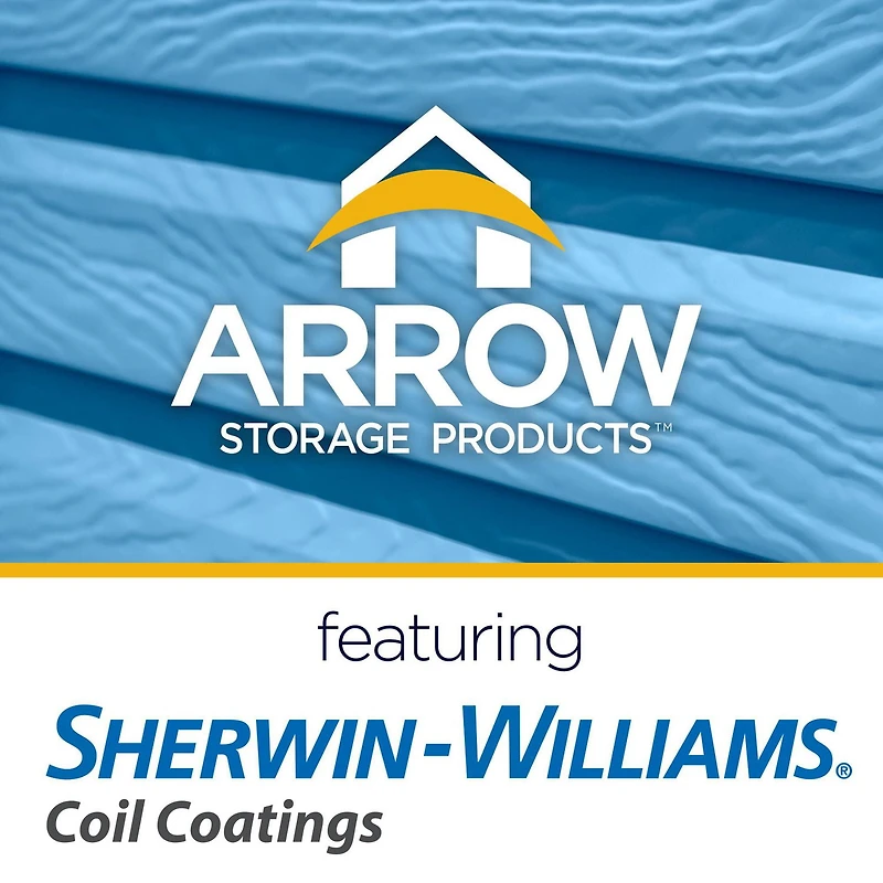 Arrow Select Steel Storage Shed, 6x5, Blue Grey