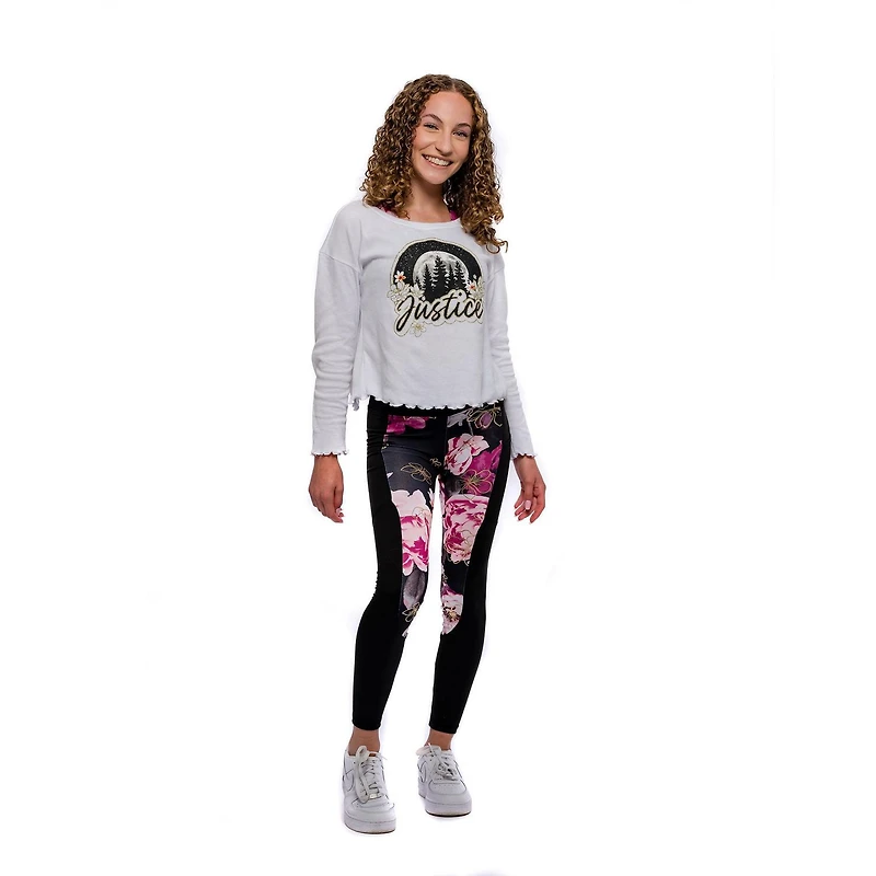 Girls Justice Floral Leggings