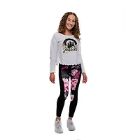 Leggings à fleurs Justice pour filles
