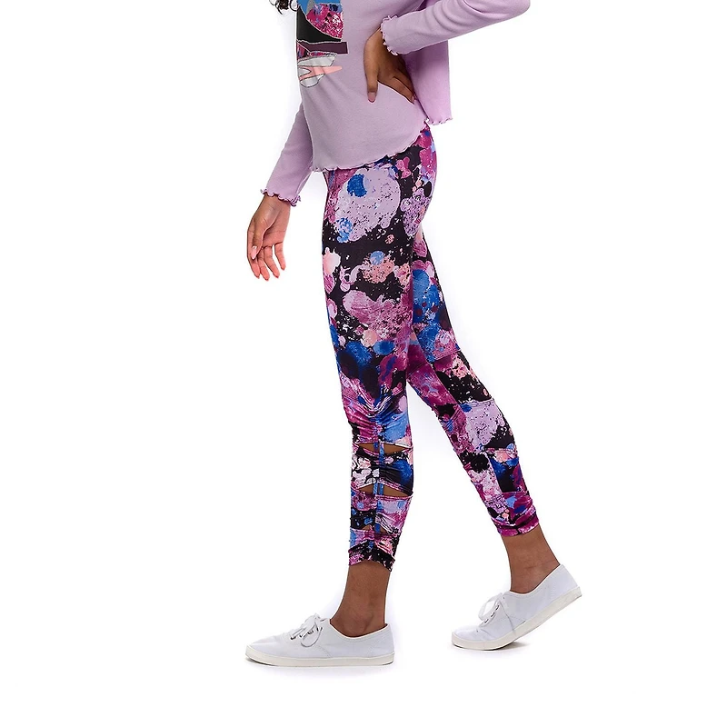 Leggings à motifs floraux Justice pour filles