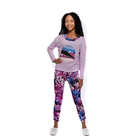 Leggings à motifs floraux Justice pour filles