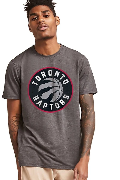 Nouveau logo des hommes de Raptors de Toronto sous licence NBA T-shirt gris