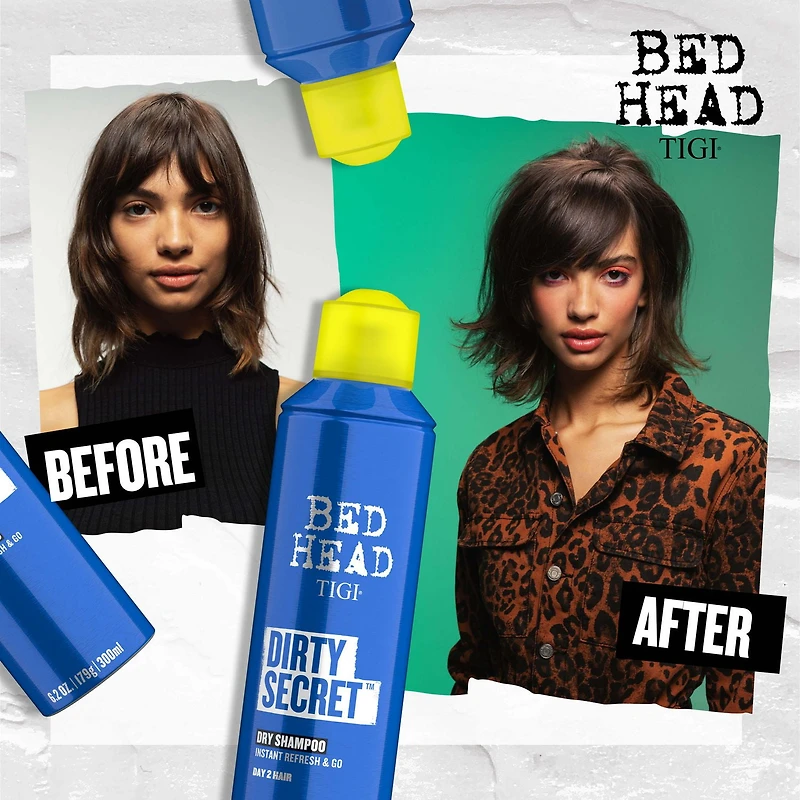 Bed Head par TIGI Shampooing sec Dirty Secret effet fraîcheur instantanée 6,2 oz Shampooing sec avec effet fraîcheur instantanée