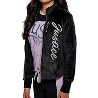 Veste zippée à manches longues Justice Cursive pour filles