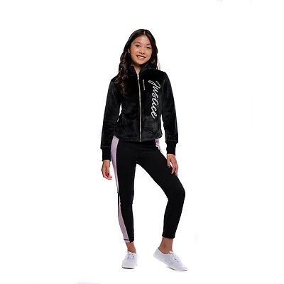 Veste zippée à manches longues Justice Cursive pour filles