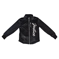 Veste zippée à manches longues Justice Cursive pour filles