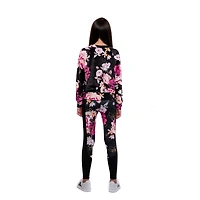 Haut à manches longues pour filles Justice Big Flowers