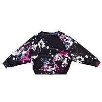 Haut à manches longues avec éclaboussures de peinture Justice pour filles