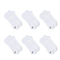 Fruit of the Loom All Day Comfort Cotton Blend No Show Socks for Men, Sizes 6-12 (6 Pack)