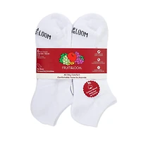Fruit of the Loom All Day Comfort Cotton Blend No Show Socks for Men, Sizes 6-12 (6 Pack)