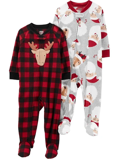 Child of Mine made by Carter's 2 pack 1pc Fleece Pajama