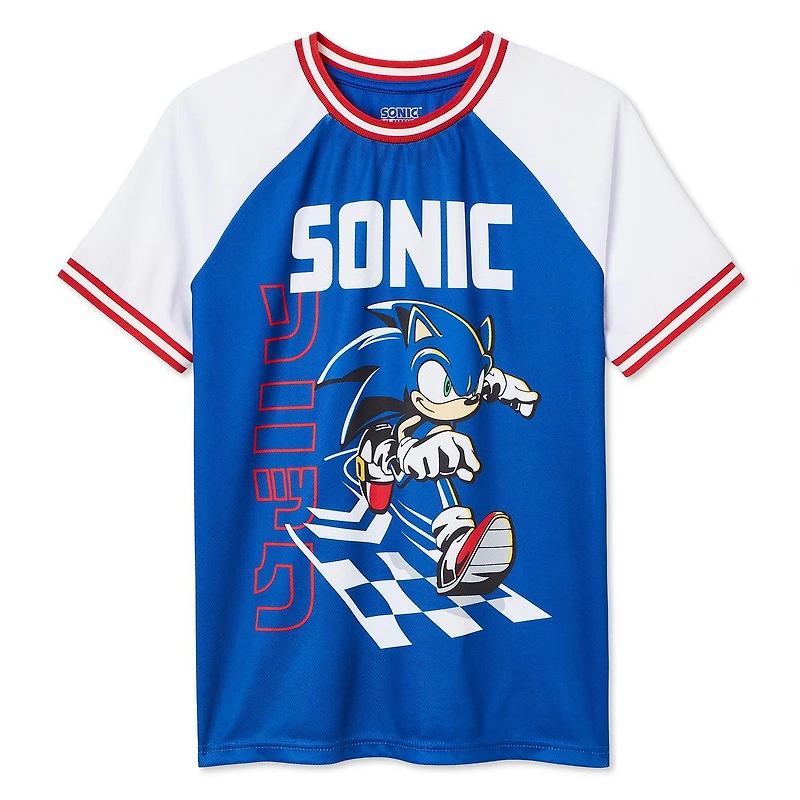 T-shirt raglan Sonic Le Hérisson pour garçons