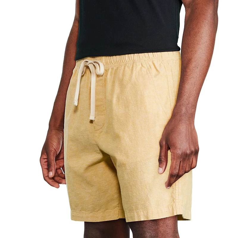 George Men's Linen-Blend Rugger Short