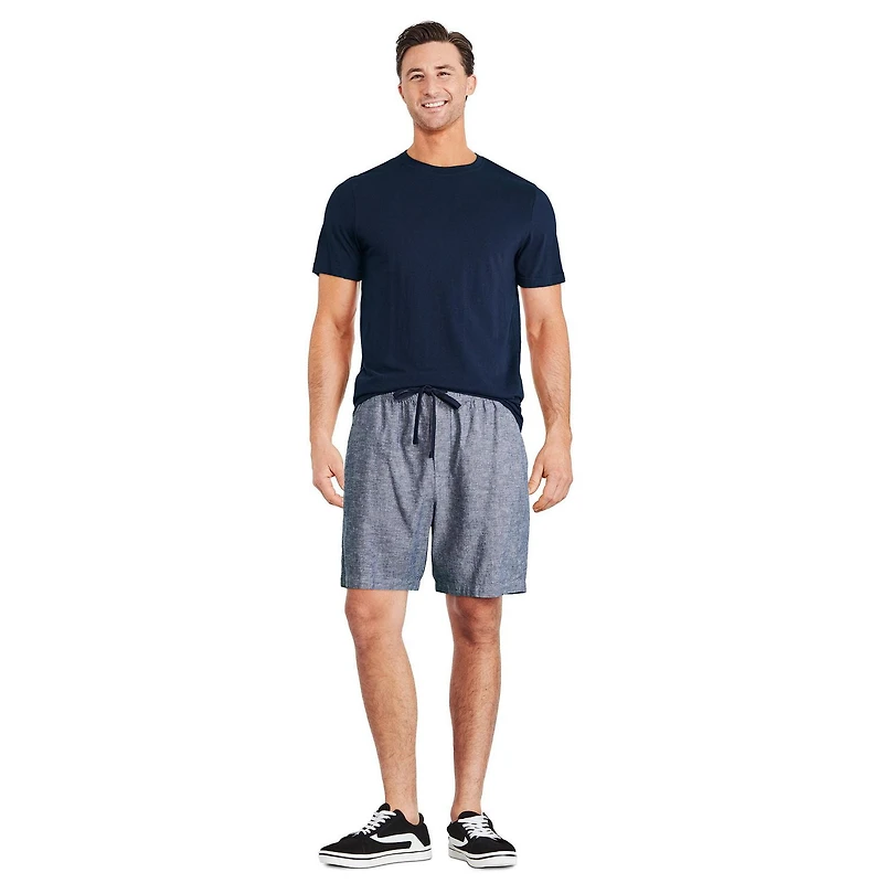 George Men's Linen-Blend Rugger Short
