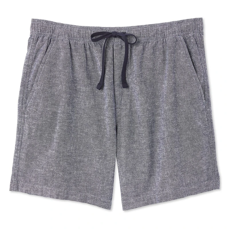 George Men's Linen-Blend Rugger Short