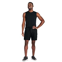 George Men's Linen-Blend Rugger Short