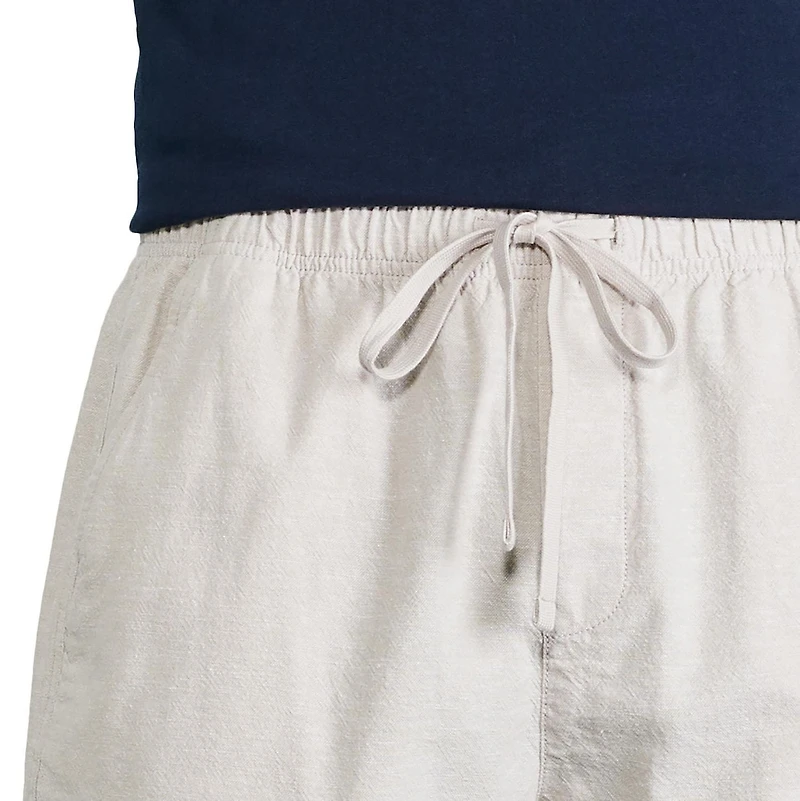 George Men's Linen-Blend Rugger Short