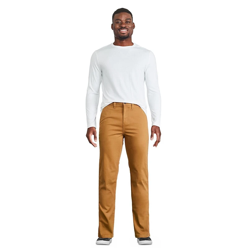 Pantalon en coutil coupe droite coton George pour hommes Tailles 30-42