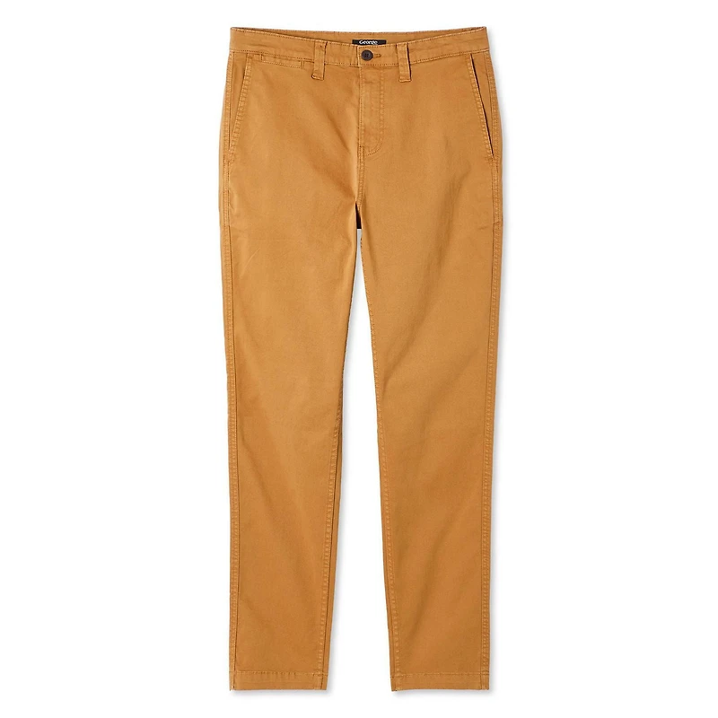 Pantalon en coutil coupe droite coton George pour hommes Tailles 30-42