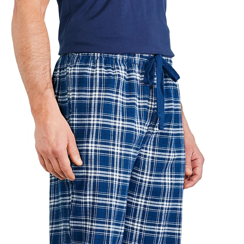 Pantalon de pyjama en flanelle George pour hommes Tailles P-2XL