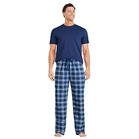 Pantalon de pyjama en flanelle George pour hommes Tailles P-2XL