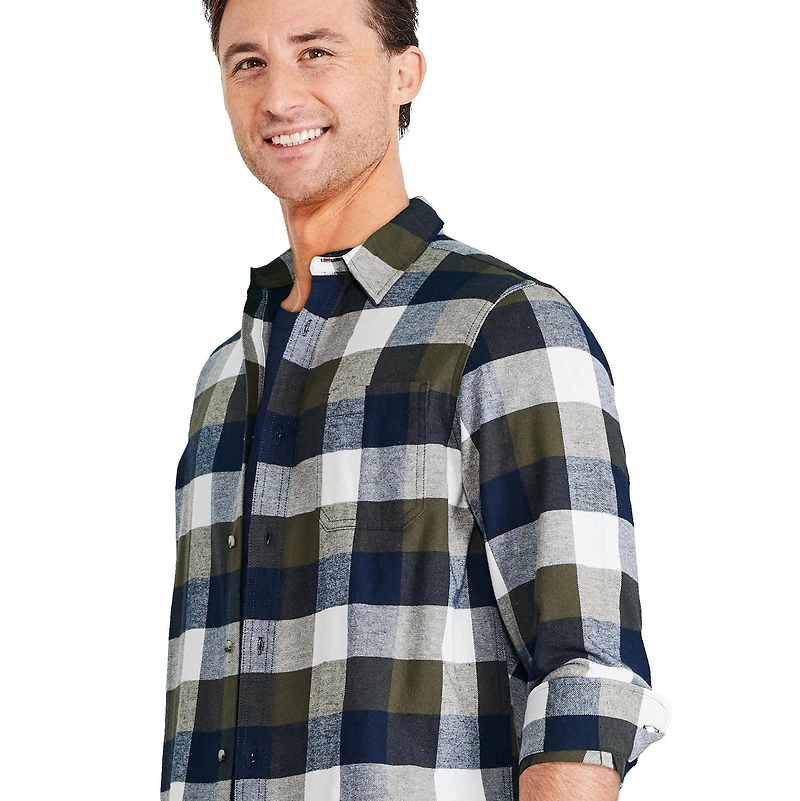 George Men's Flannel Shirt, Sizes S-2XL