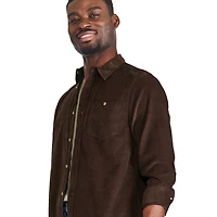 Chemise en velours côtelé George pour hommes Tailles P-2XL