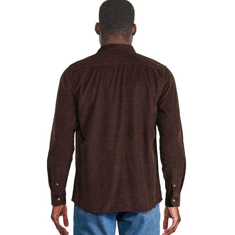 Chemise en velours côtelé George pour hommes Tailles P-2XL