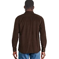 Chemise en velours côtelé George pour hommes Tailles P-2XL
