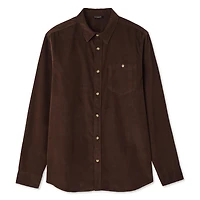 Chemise en velours côtelé George pour hommes Tailles P-2XL