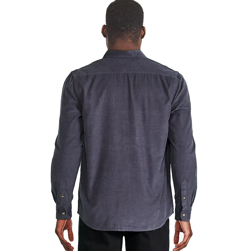 Chemise en velours côtelé George pour hommes Tailles P-2XL
