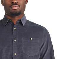 Chemise en velours côtelé George pour hommes Tailles P-2XL