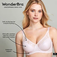 WonderBra Firm-support Seamless Cup Underwire Bra, Sizes 34C - 40DD