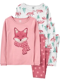 Child of Mine made by Carter's Toddler Cotton  4-piece Pajama