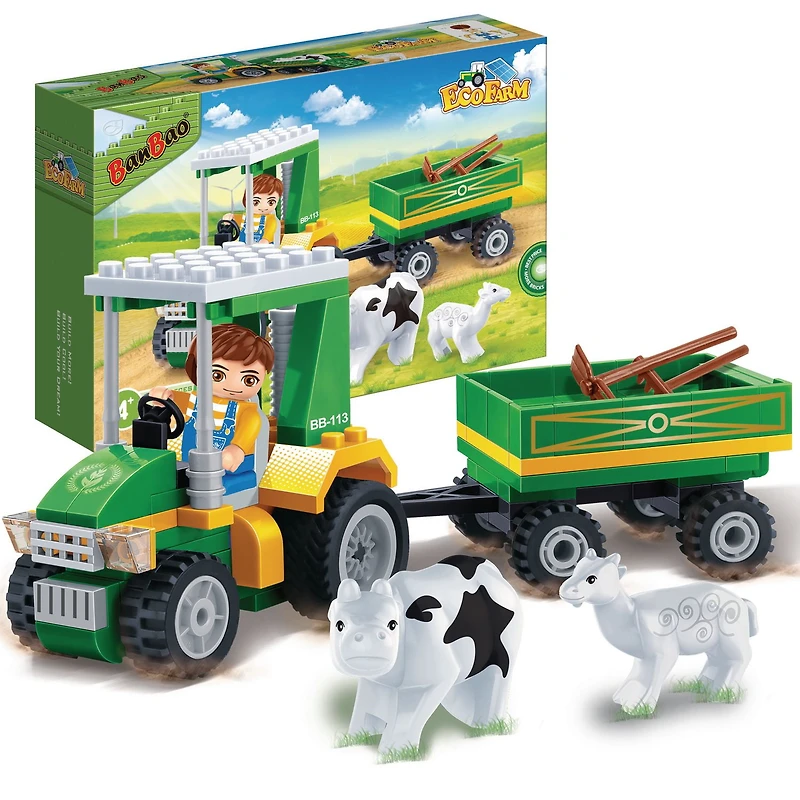 BanBao Building Blocks - Tractor with Tools